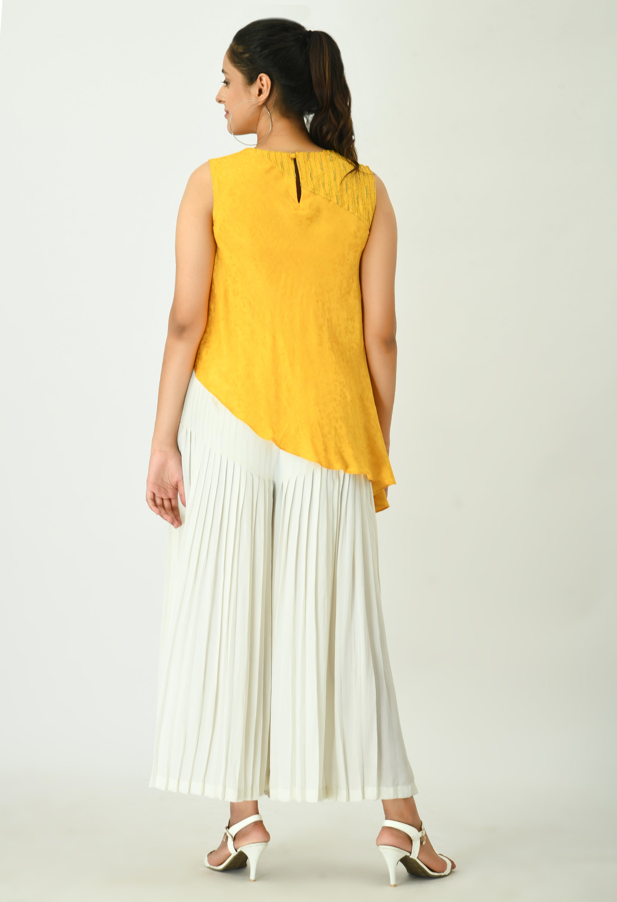 Asymmetrical Yellow Top | Women Yellow Tops